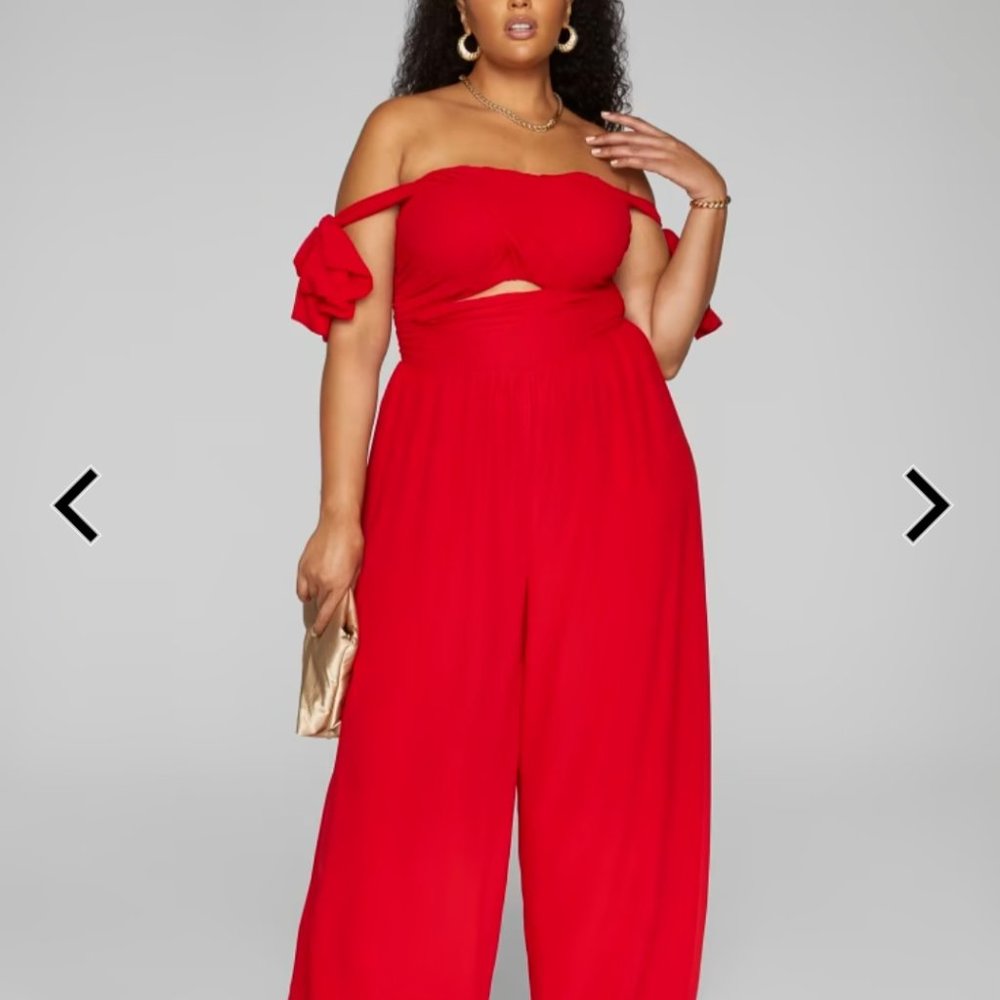 NWT FTF Dinah Chiffon Jumpsuit
